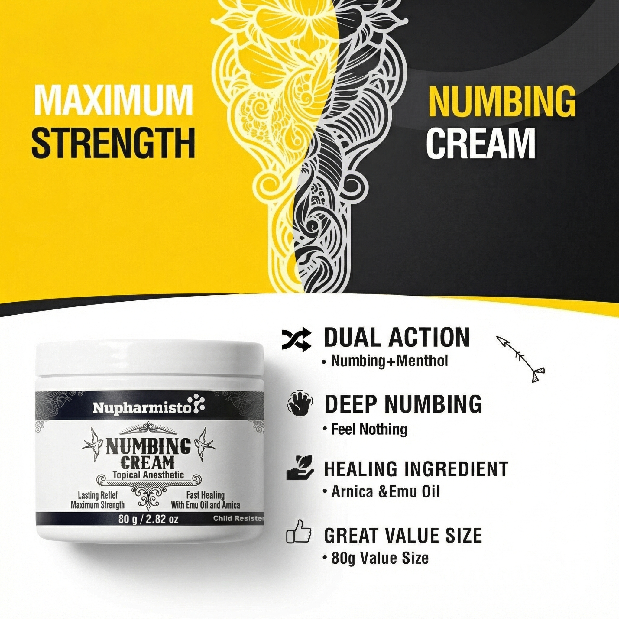 Nupharmisto Numbing Cream Maximum Strength