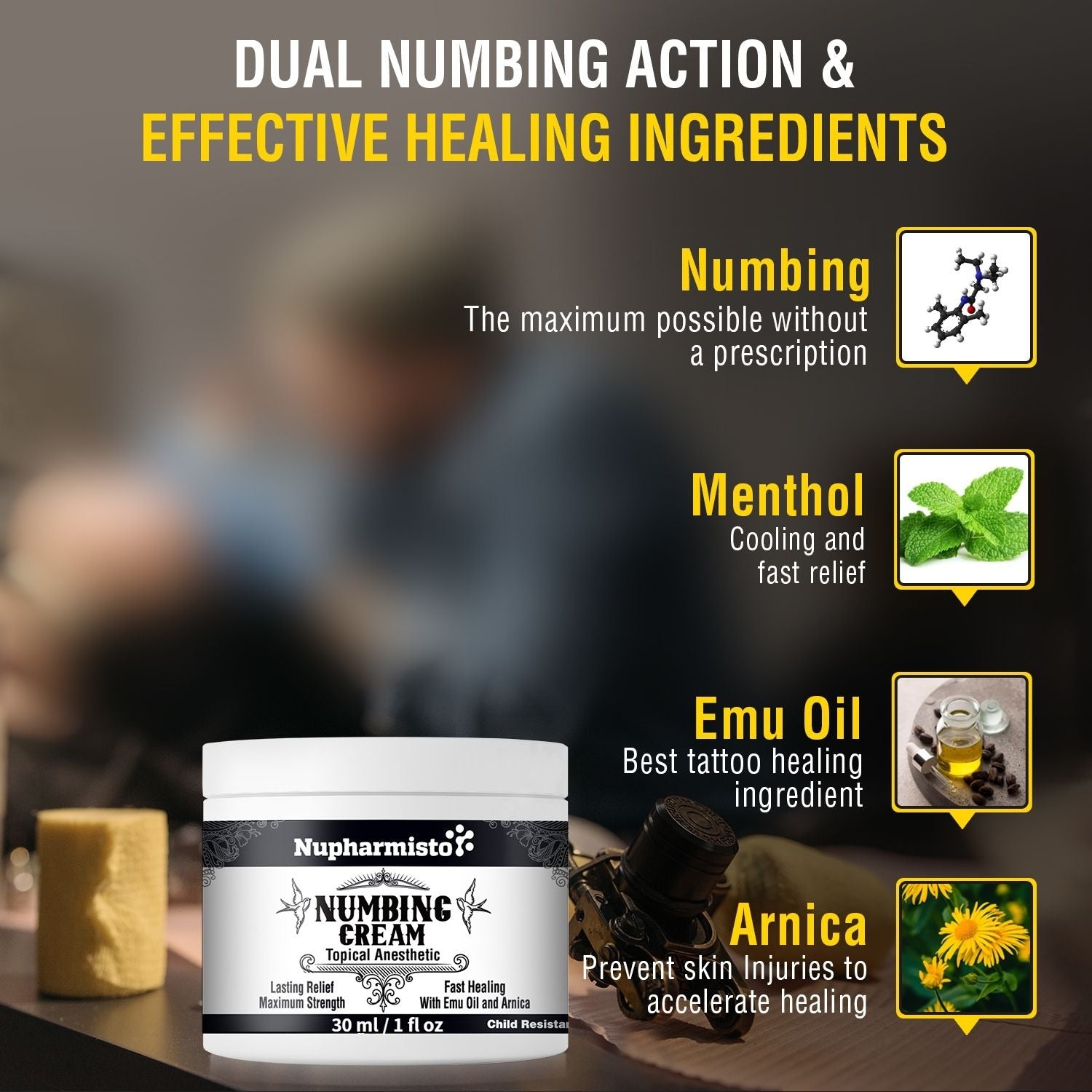 Numbing Cream Maximum Strength | Nuoharmisto Tattoo – Nupharmisto