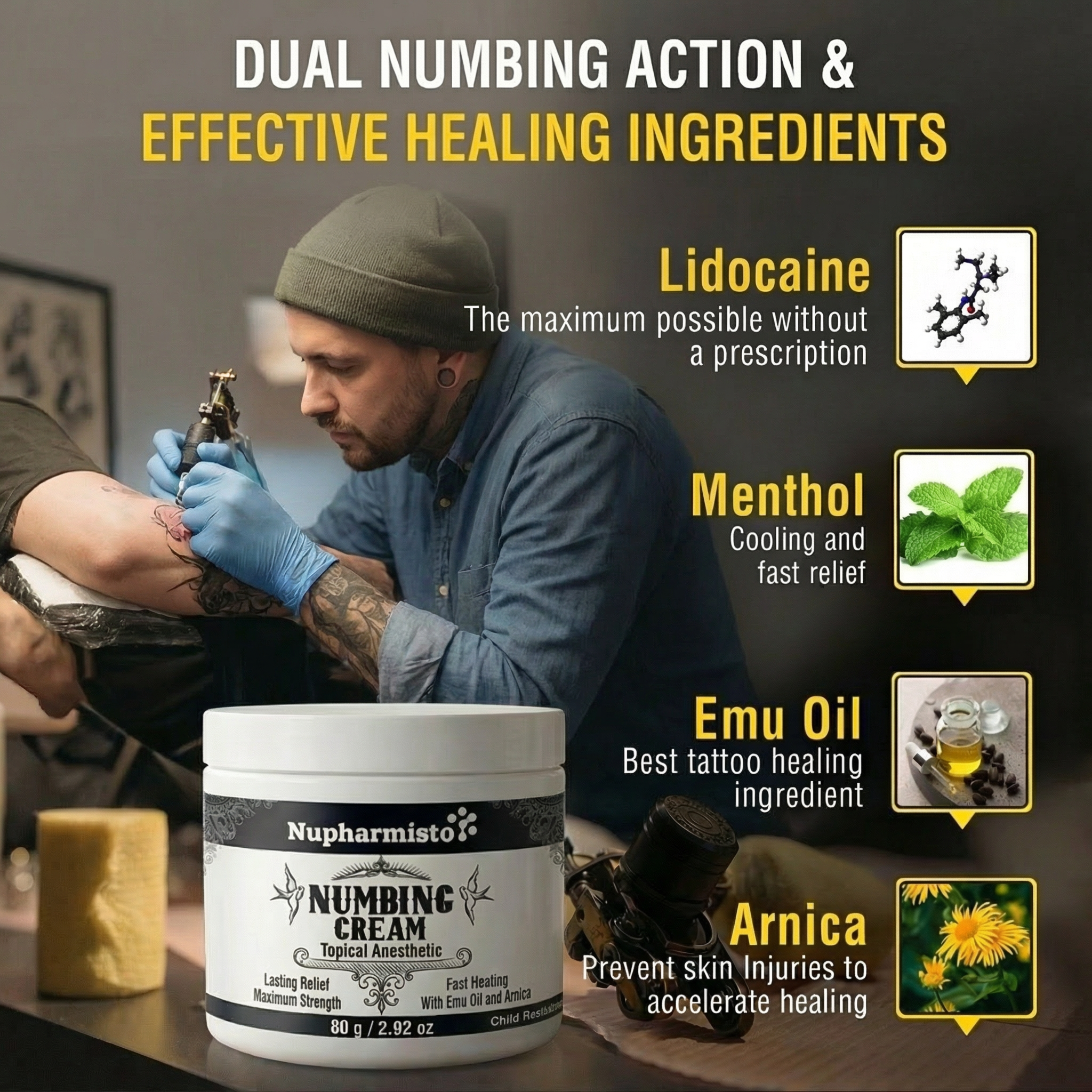 Nupharmisto Numbing Cream Maximum Strength
