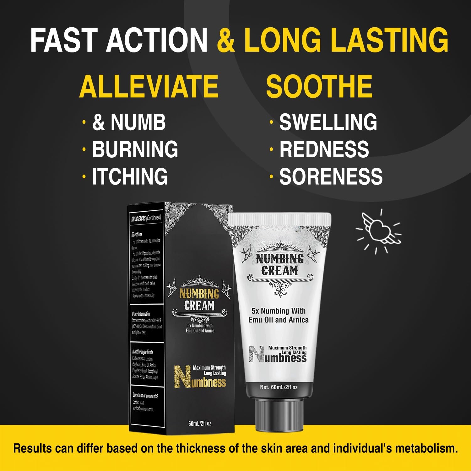 2 Pack Numbing Cream Maximum Strength 120 ml / 4 oz – Nupharmisto