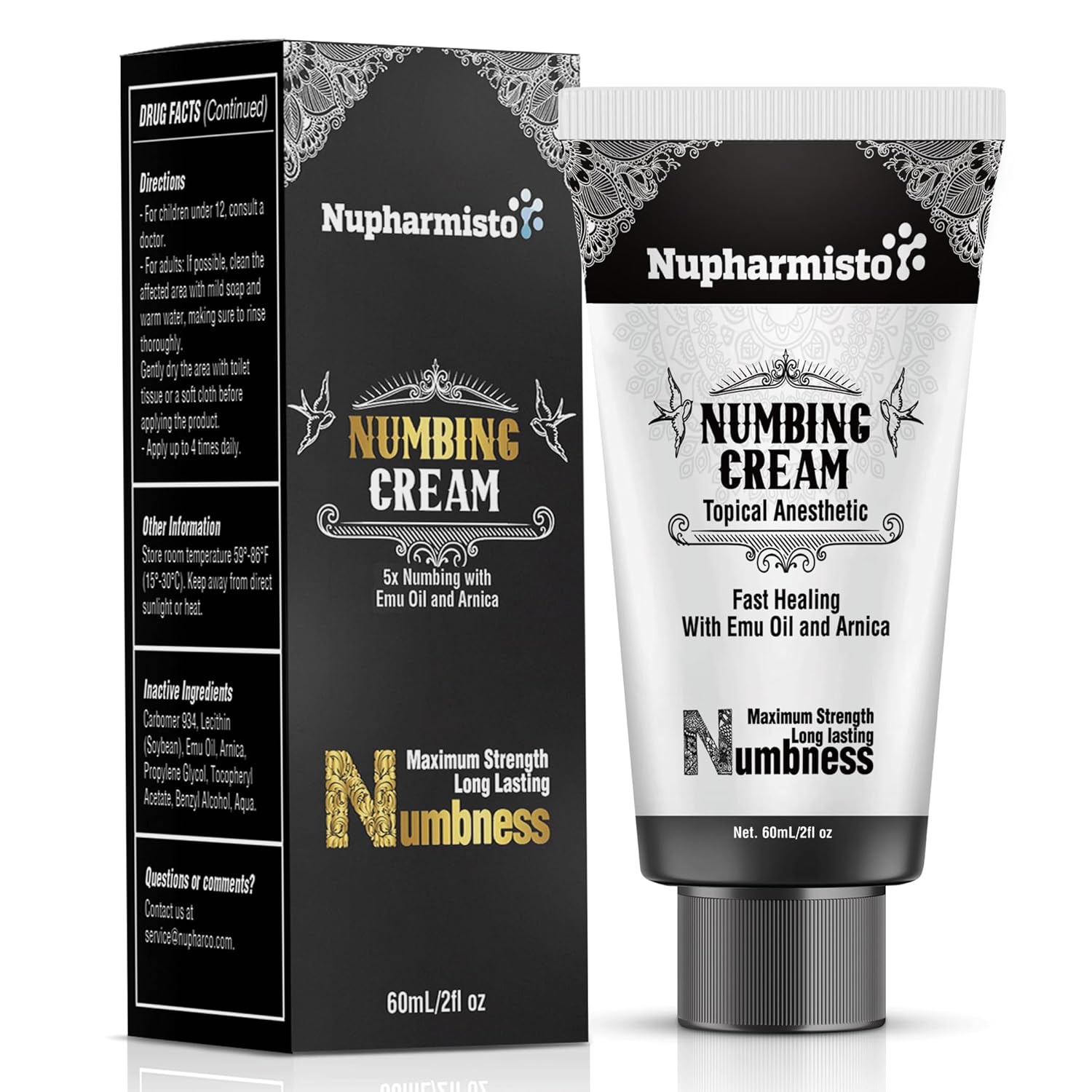 Tattoo Numbing Cream - Long-Lasting Relief for Tattoos & Cosmetic Procedures