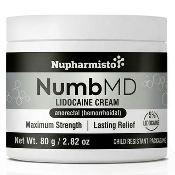 Numbing Cream Maximum Strength: 5% Lidocaine Long Lasting Numbing Cream with Emu Oil and Arnica 80 g / 2.82 oz