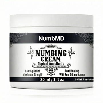 NumbMD Numbing Cream Maximum Strength : Long Lasting Numbing Cream with 5X Numbing - Emu Oil and Arnica 30 ml / 1 fl oz