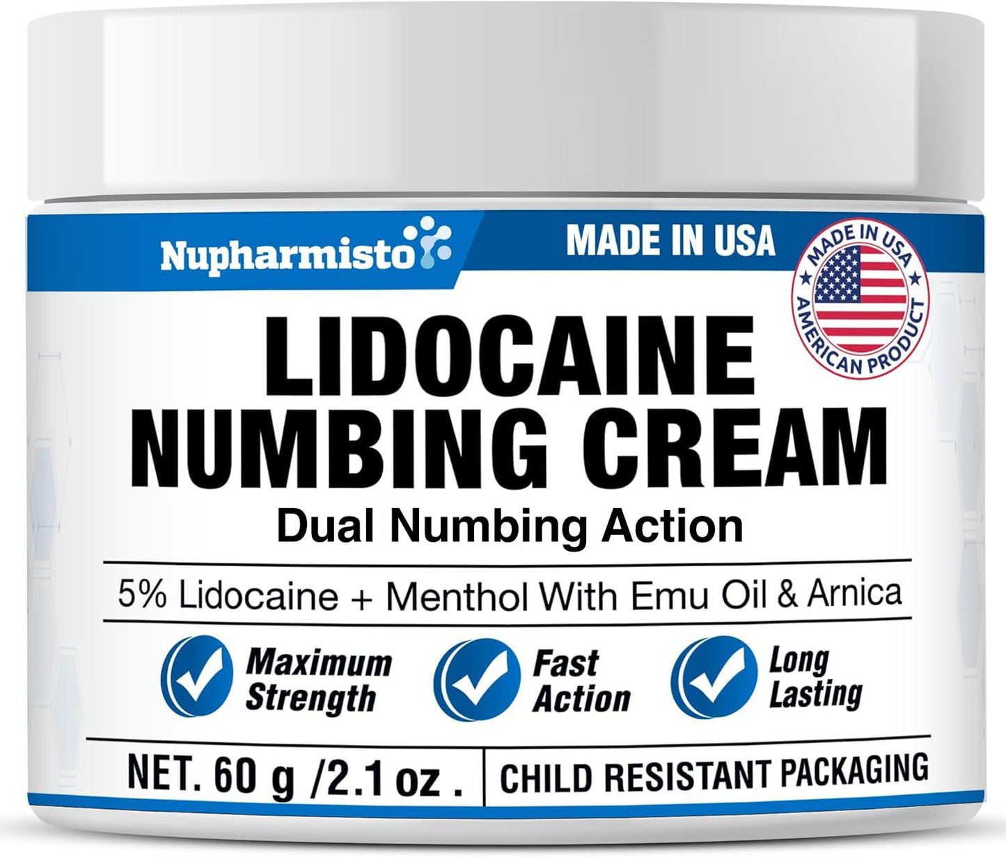 5% Lidocaine Numbing Cream Maximum Strength: Long Lasting Painless Topical Numb