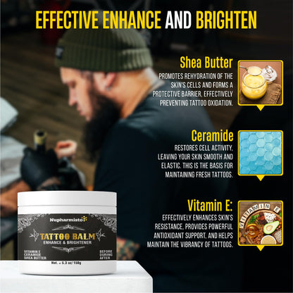 Powerful Tattoo Aftercare Balm For Color Enhancement And Brightening - 150g